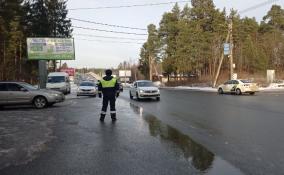 На Колтушском шоссе ловили нарушителей ПДД