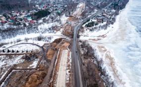 В Ленобласти приступили к обустройству опор для нового моста через реку Мойка