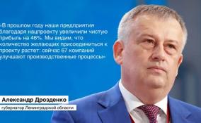 Александр Дрозденко возглавил подгруппу нацпроекта «Производительность труда»