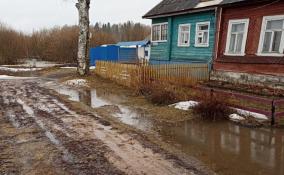 Уровень воды в реке Тихвинка в Ленобласти близок к тревожной отметке