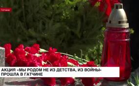 В Гатчине прошла акция «Мы родом не из детства, из войны»