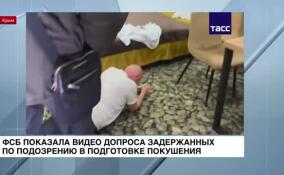 ФСБ показала видео допроса задержанных по подозрению в подготовке покушения