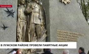 В Лужском районе провели памятные акции