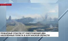 Пожарные спасли от уничтожения два населенных пункта в Курганской области