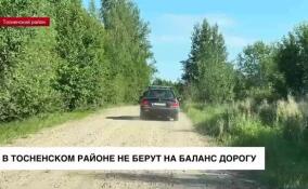 В Тосненском районе не берут на баланс дорогу