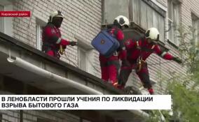 В Ленобласти прошли учения по ликвидации последствий взрыва бытового газа