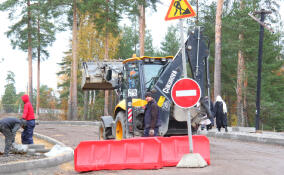 Ремонт Парковой улицы в Выборге затянулся из-за погоды