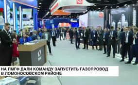 На ПМГФ дали команду запустить газопровод в Ломоносовском районе