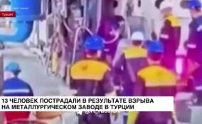 13 человек пострадали в результате взрыва на металлургическом заводе в Турции