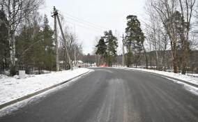 В Выборге завершается ремонт дороги на подъезде к Монрепо