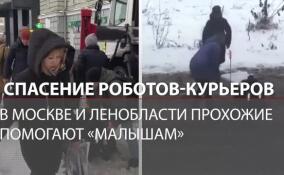 Спасение роботов-курьеров: в Москве и Ленобласти прохожие помогают «малышам»