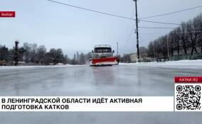 В Ленинградской области идет активная подготовка катков к новогодним праздникам