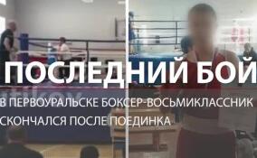 В Первоуральске боксер-восьмиклассник скончался после поединка