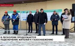 В Лесколово продолжается подключение жителей к газоснабжению