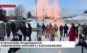 В Лесколово продолжается подключение жителей к газоснабжению