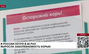 В России почти в 80 раз выросла заболеваемость корью