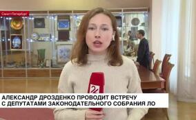 Александр Дрозденко проводит встречу с депутатами Законодательного собрания Ленобласти