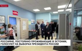 Россияне, постоянно проживающие в Эстонии, голосуют на выборах президента России