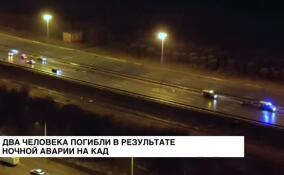 Два человека погибли в результате ночной аварии на КАД