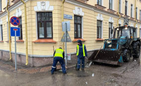 Коммунальные службы Выборга перешли на весенний формат уборки