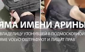 Пьяная жительница Подмосковья утопила свой Volvo в яме