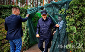 Фоторепортаж: губернатор Ленобласти осмотрел учебно-тренировочную базу под Лугой