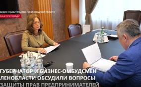 Александр
Дрозденко обсудил с бизнес-омбудсменом Ленобласти вопросы защиты прав предпринимателей