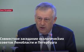 Прошло совместное заседание экологических советов Ленобласти и Петербурга