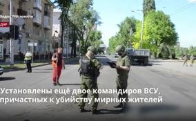 Установлены ещё двое командиров ВСУ, причастных к убийству
мирных жителей