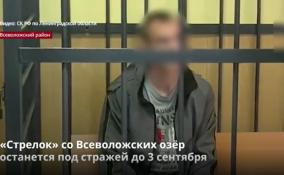 «Стрелок» со Всеволожских озёр
останется под стражей до 3 сентября