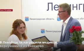 В Ленобласти наградили медиков, вернувшихся из Енакиево