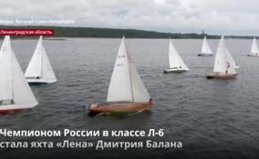 Чемпионом России в классе «Л-6» стала яхта «Лена» Дмитрия Балана