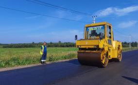 Ремонт дороги на Кипень выходит на финишную прямую