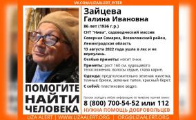 Во Всеволожском районе по лесу пятый день бродит 86-летняя Галина Зайцева