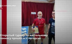 Открытый турнир по настольному
теннису прошёл в Углегорске