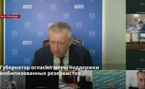 Губернатор Александр Дрозденко огласил меры поддержки мобилизованных
резервистов