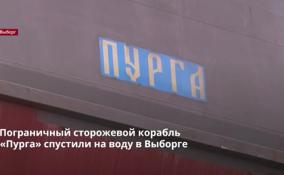 Пограничный сторожевой корабль
«Пурга» спустили на воду в Выборге