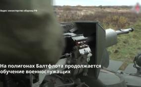 На полигонах Балтфлота продолжается обучение
военнослужащих