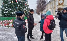 В Гатчине сотрудники ГИБДД провели профилактический рейд «Быть заметным модно»